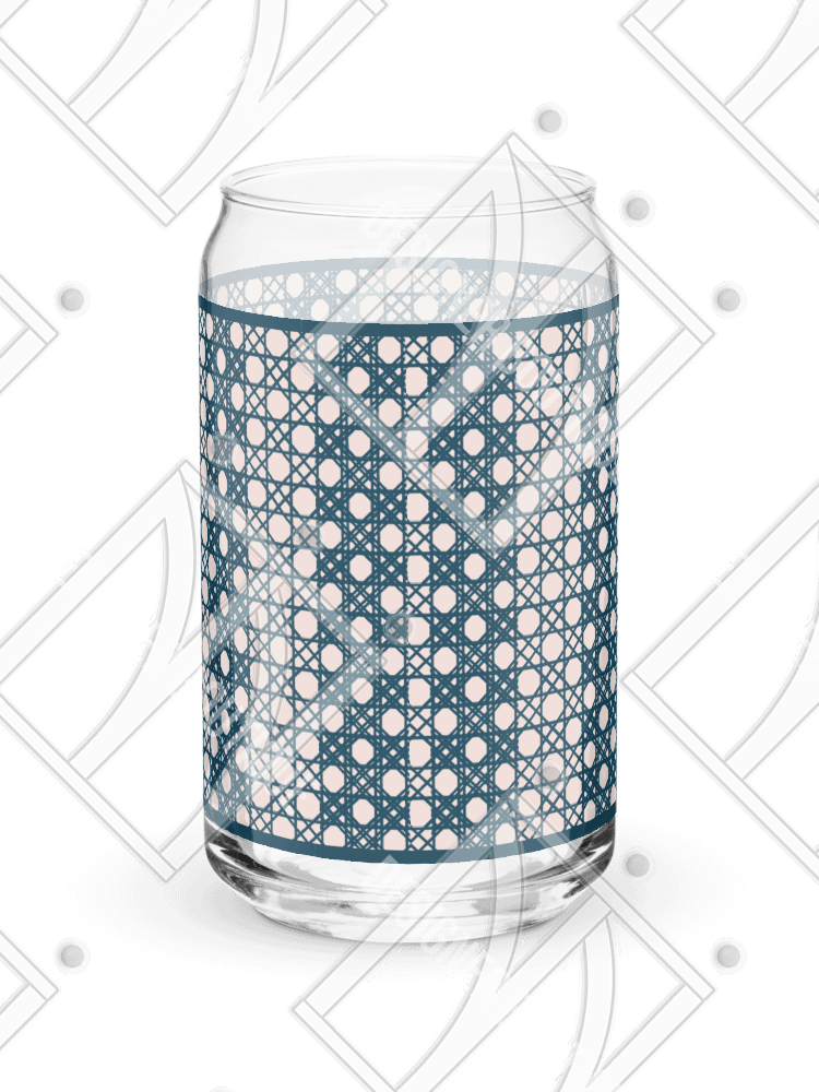 Le Rose Blue Monogram B Can-Shaped Glass product image (8)