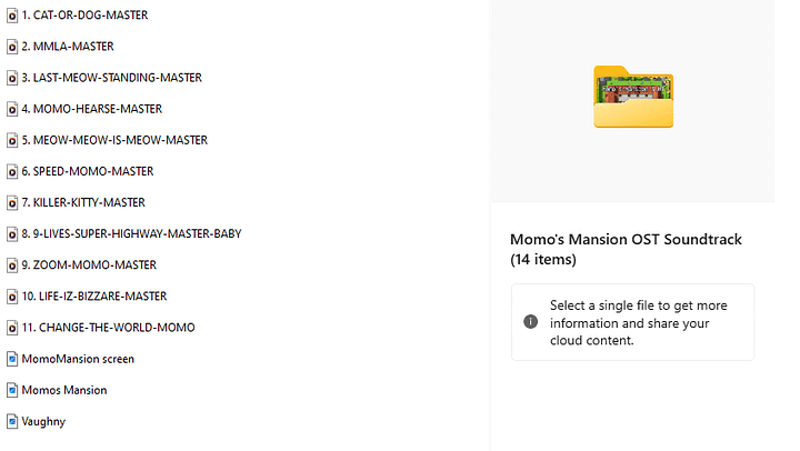 Momo's Mansion OST Soundtrack (in .OGG) product image (2)