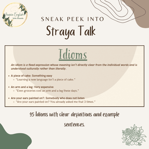 Straya Talk: An A to Z Ripper Guide to Aussie Slang, Idioms, and Phrasal Verbs! product image (4)