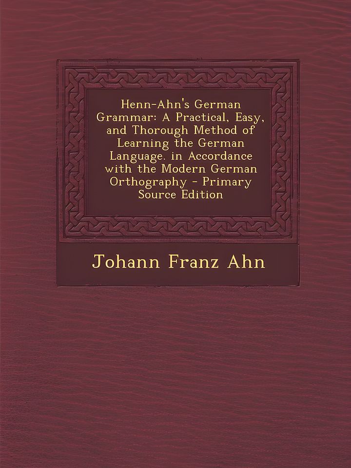 Henn-Ahn's German Grammar product image (1)