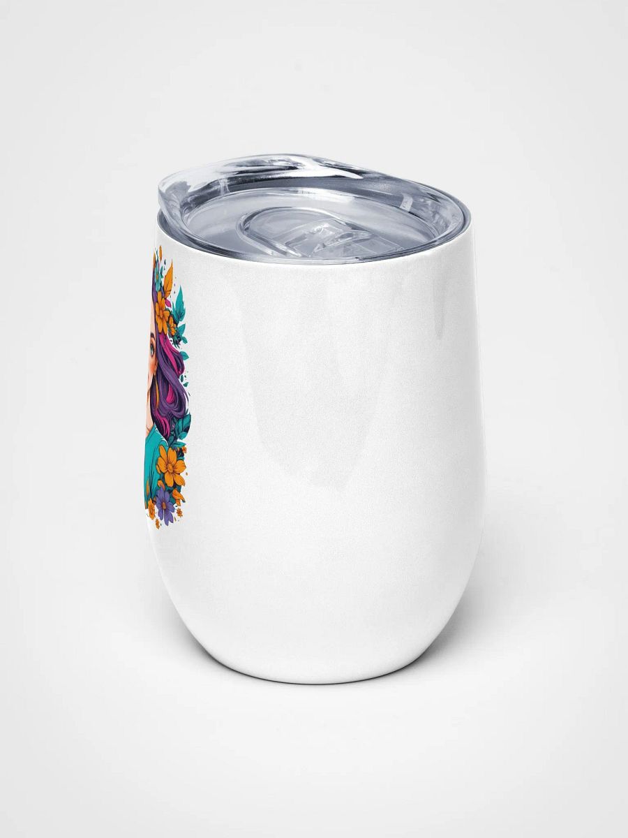 Bloomcore Flower Girl - Wine Tumbler Cup - 12 oz - High-Grade Stainless Steel - v2 product image (5)