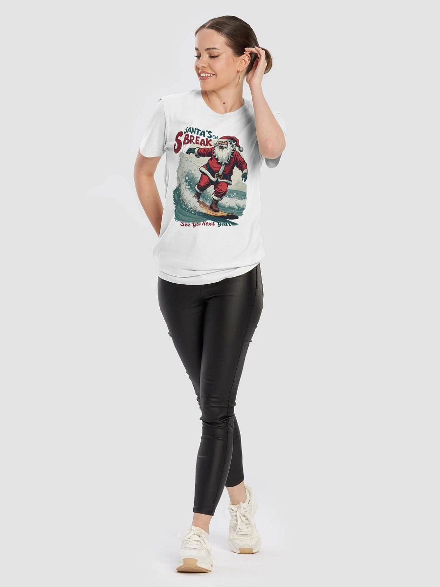 Santa's On Break Surfing T-Shirt product image (3)