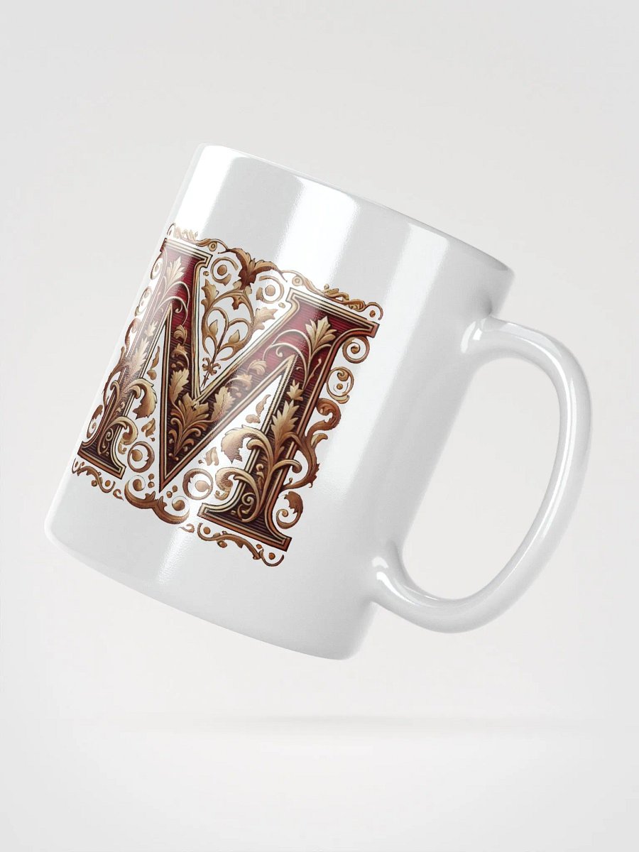 Vintage Floral Monogram Mug product image (6)