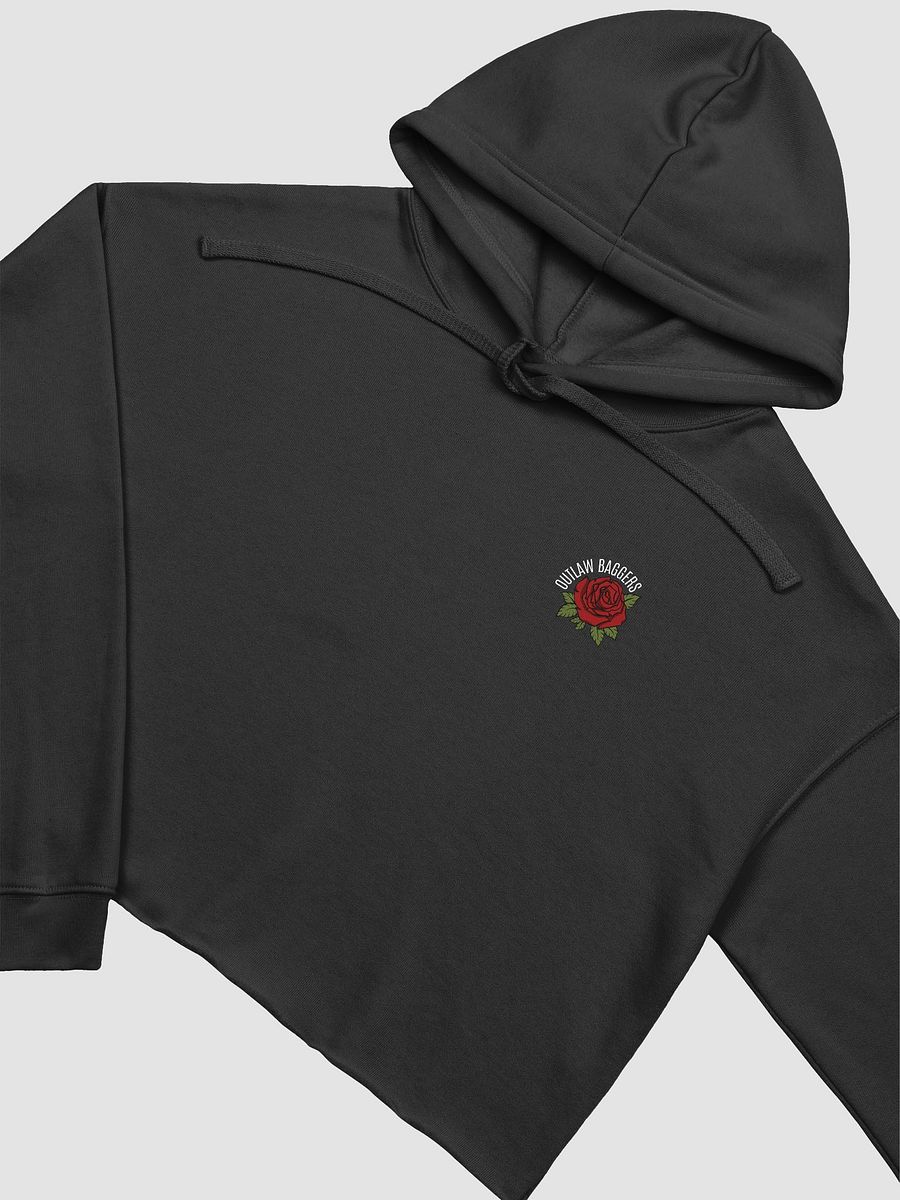 Outlaw Baggers Rose Crop Top Hoodie product image (4)