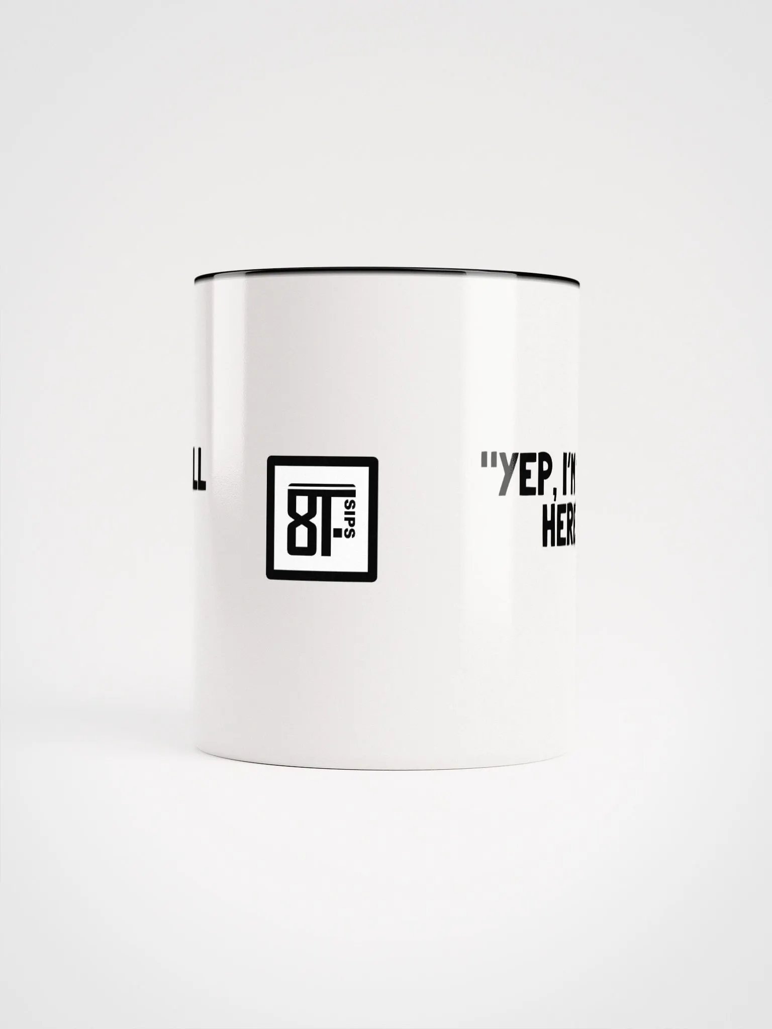 8T Sips Positive Vibes White Glossy Mug product image (5)