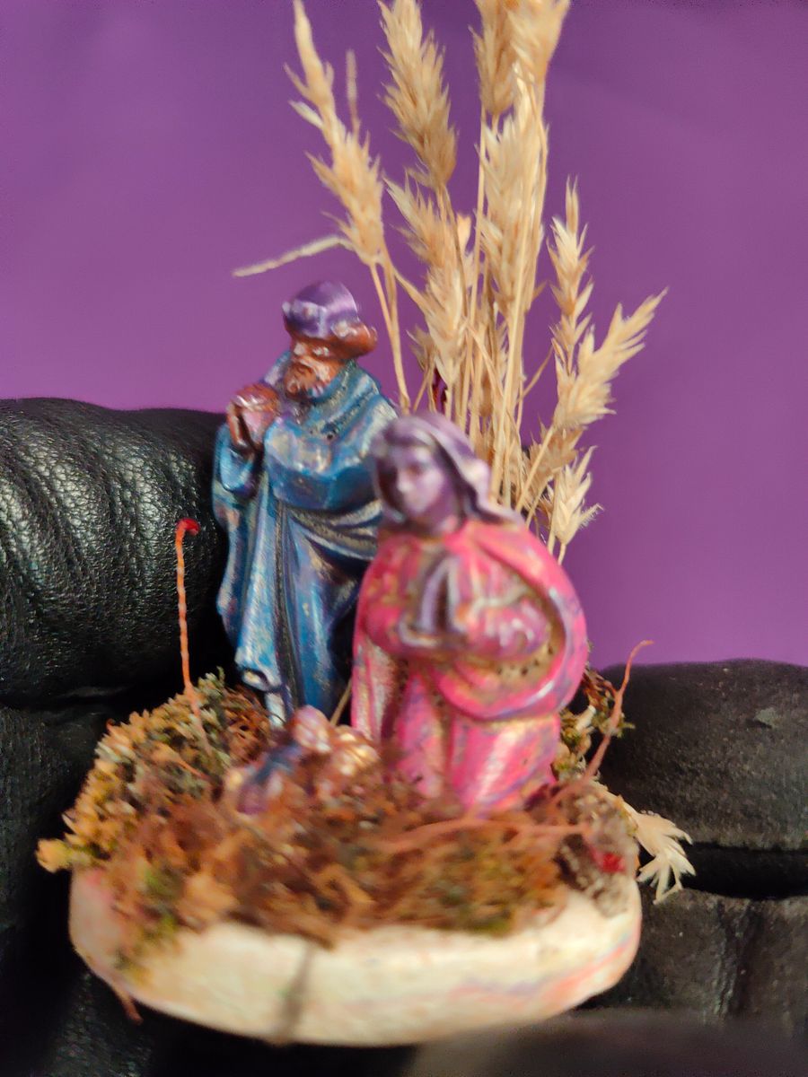 Presépio mini artesanal, feito à mão, Sagrada Família, presépio único e exclusivo, magia do Natal product image (7)