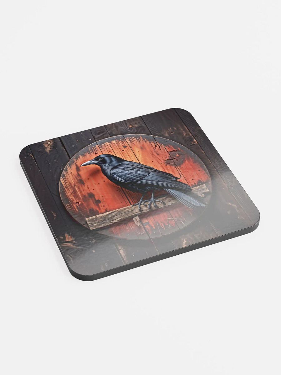 Glossed Cork Coaster - Crow product image (2)