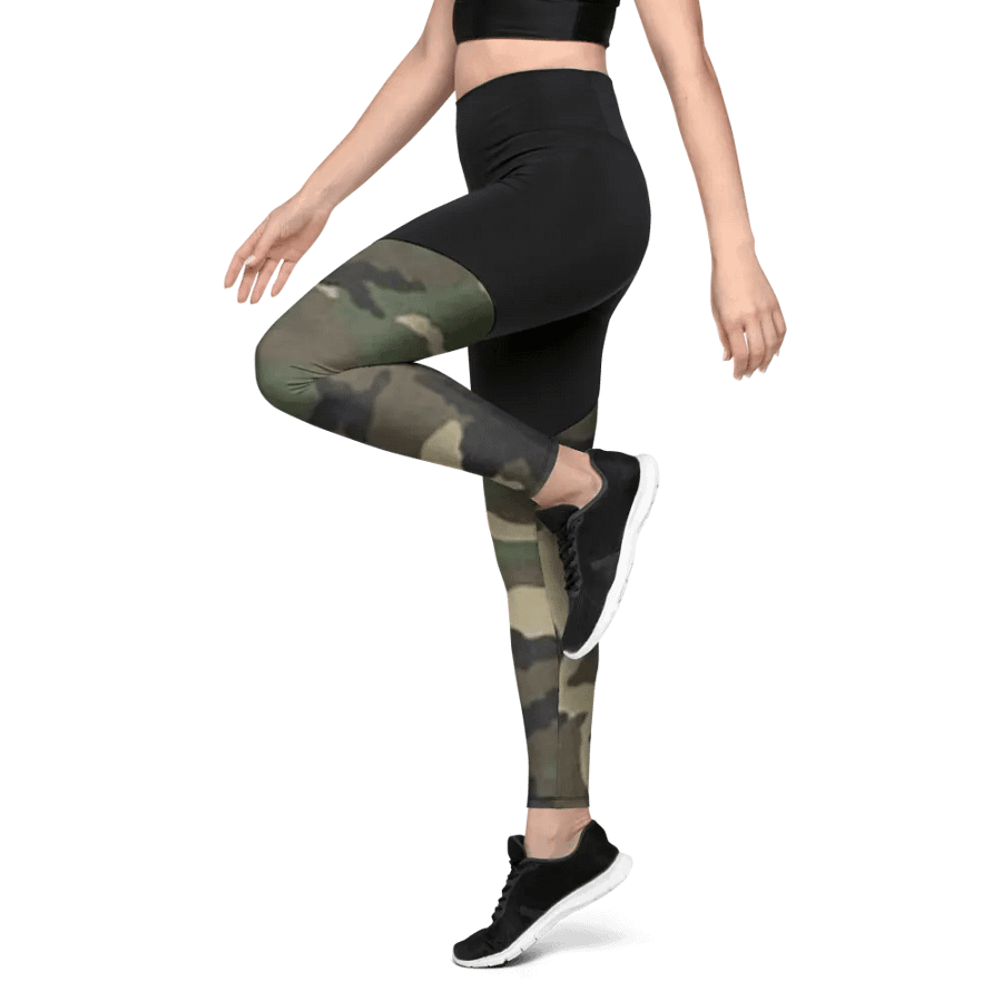 Faithful Camo: Compression Leggings - Woodland product image (10)