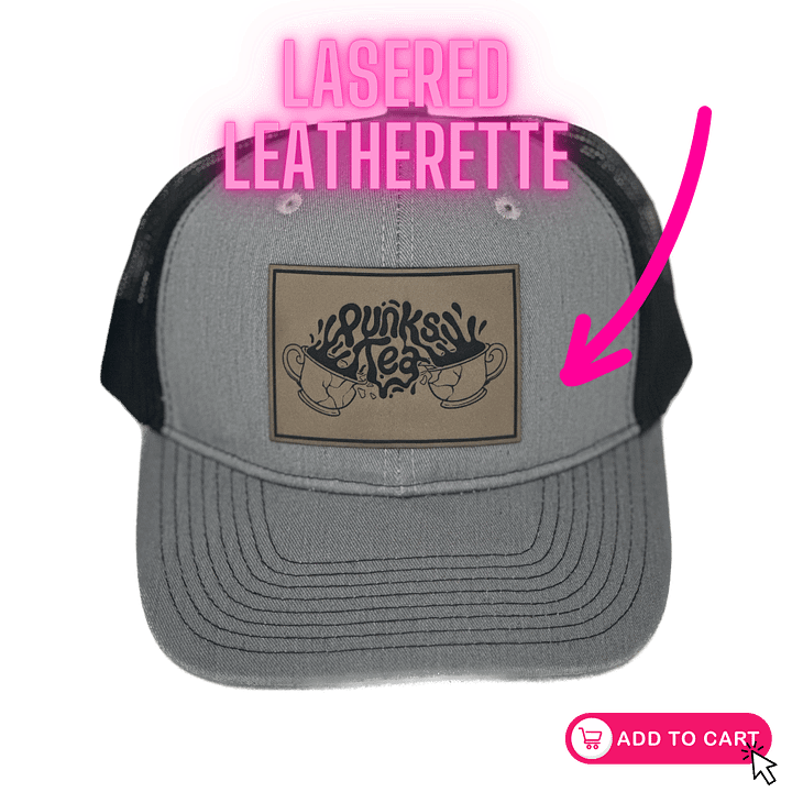 PunksTea Leather Patch Hat product image (1)
