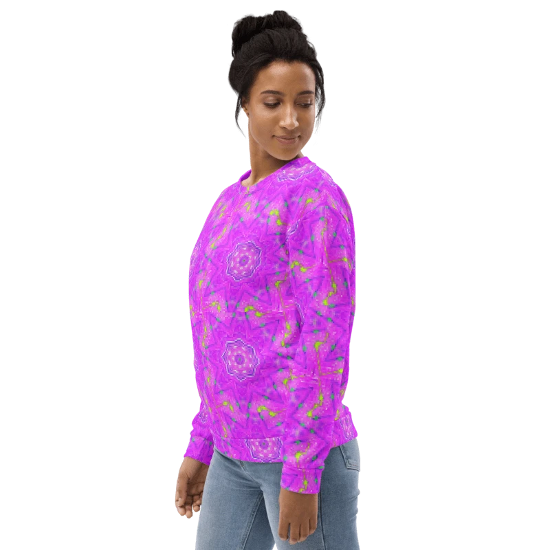 That Abstract Pink Neon Star Unisex Sweatshirt product image (5)