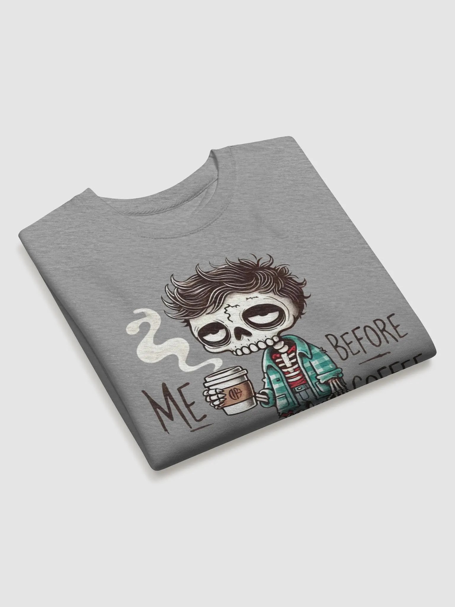 Me Before Coffee - Zombie Dude Sweatshirt product image (11)