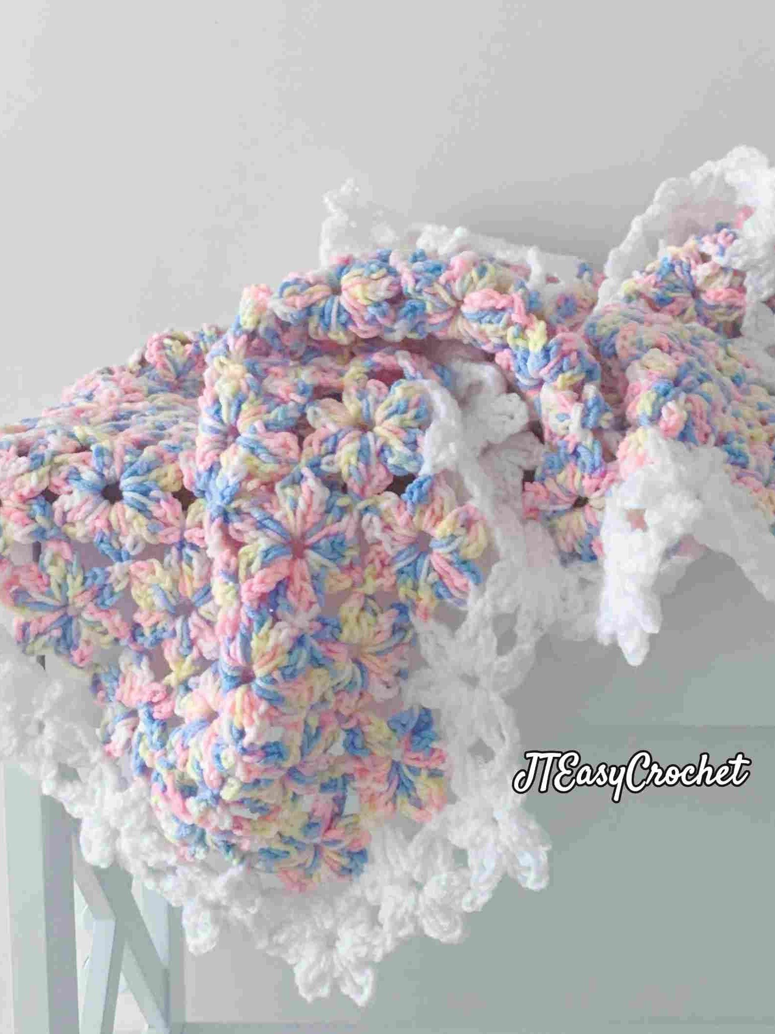 Floral Crochet Blanket Pattern & VIDEO, Easy Lace Crochet Motif, PDF Instant Download Flower Afghan product image (3)