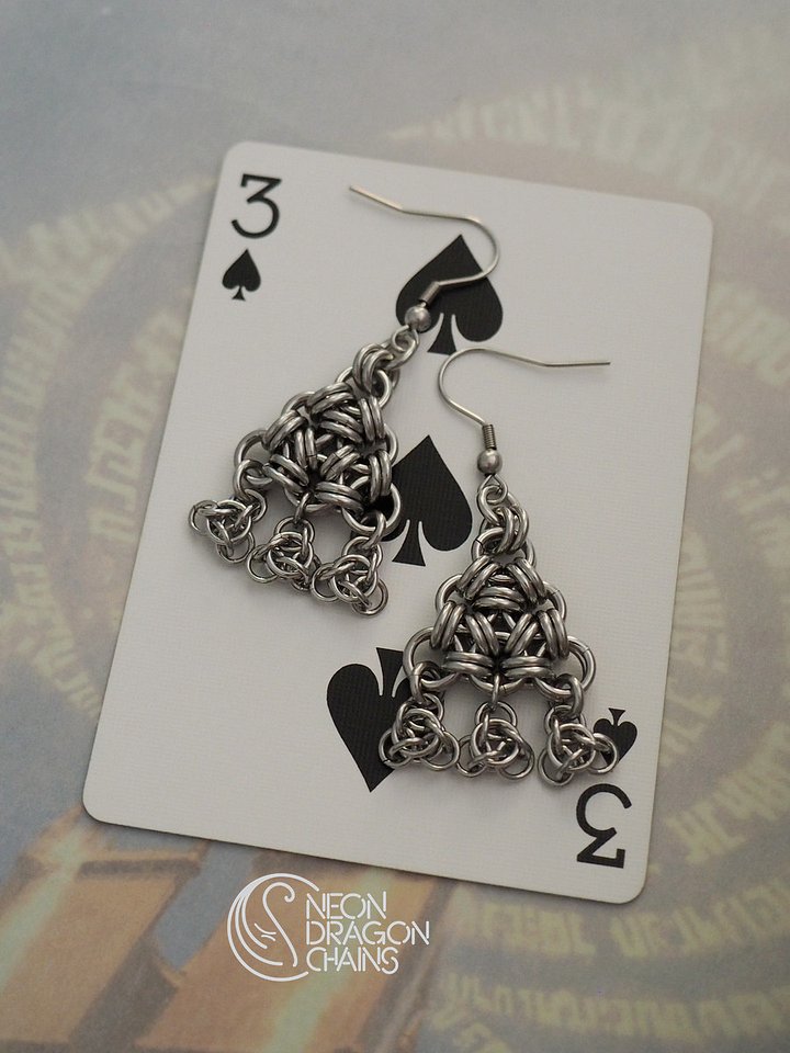 Atomic Triangle Earrings product image (2)