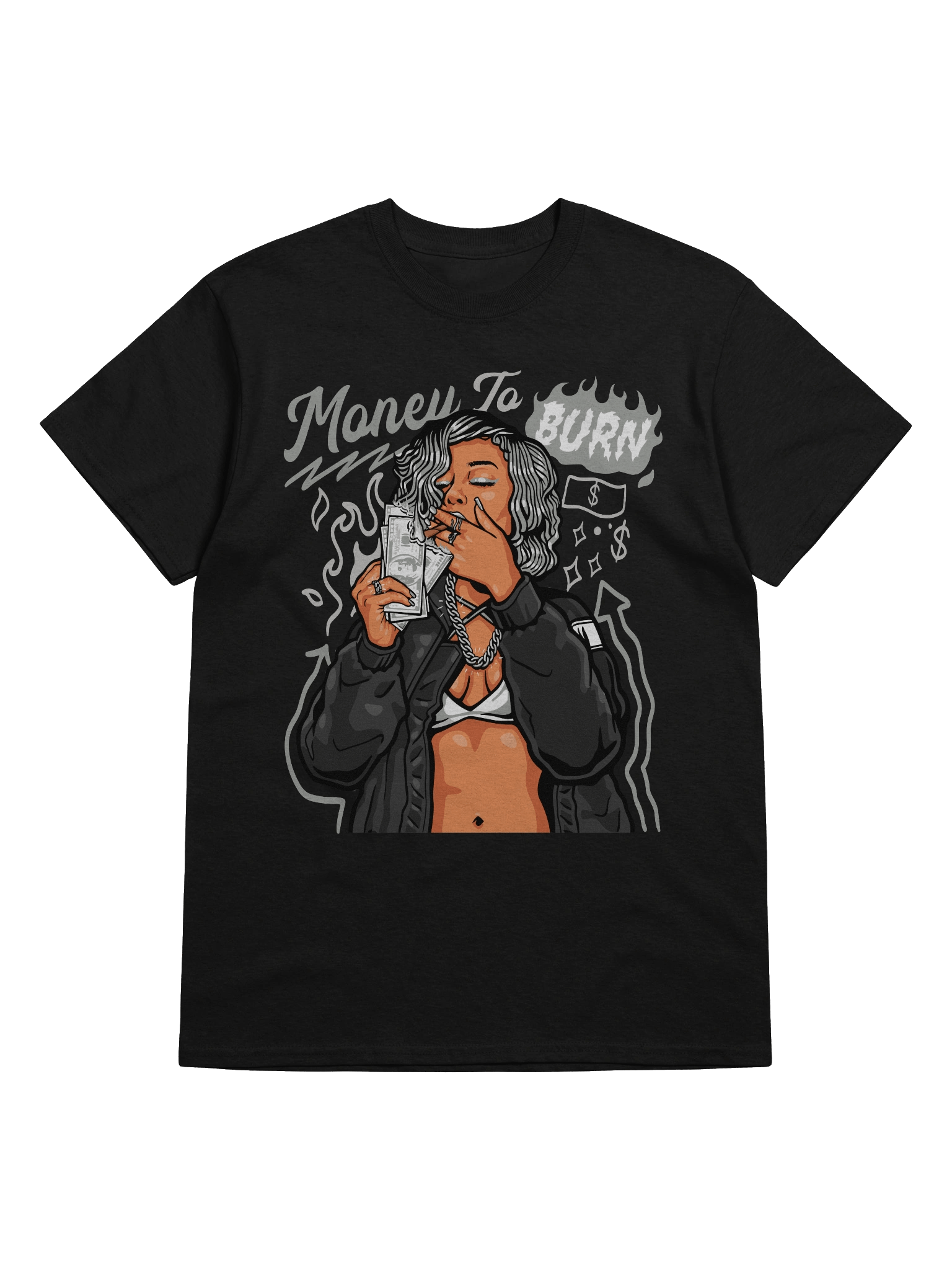 Money to Burn Unisex Streetwear Tee product image (5)