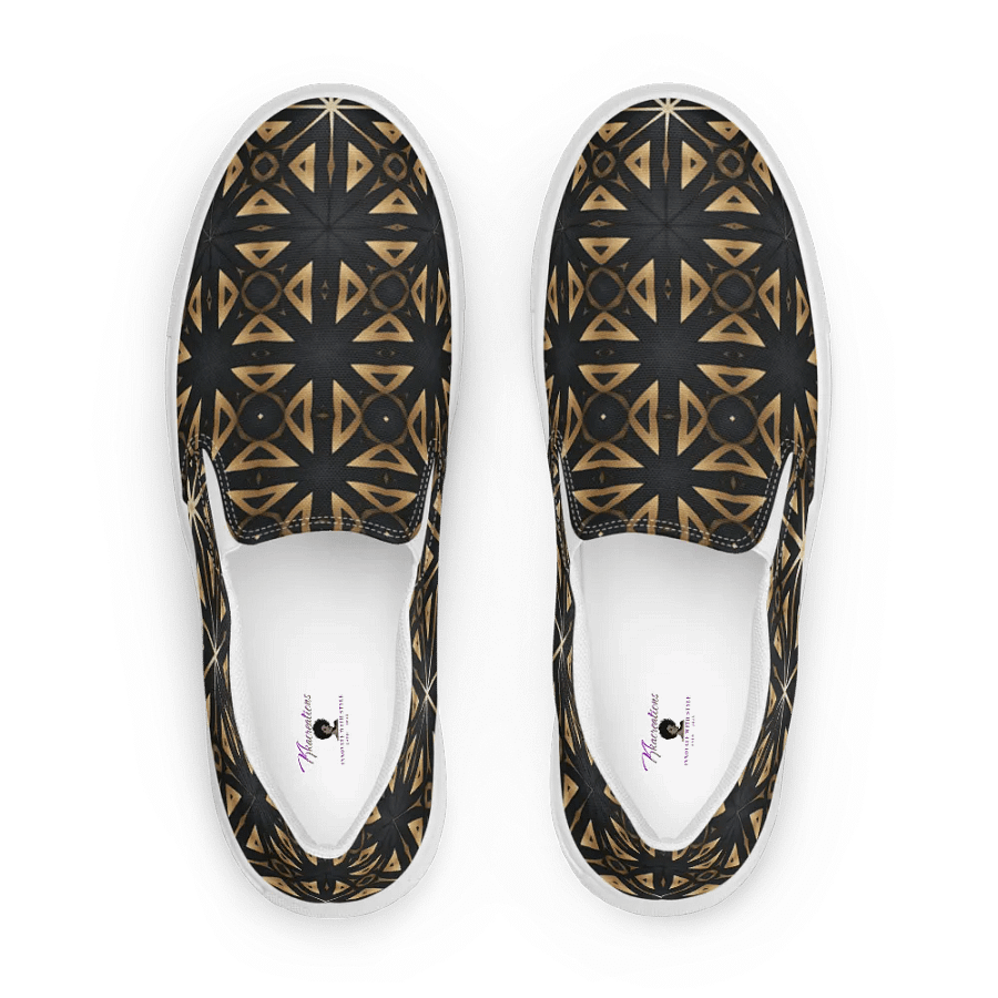 Symmetry in Gold Canvas Shoes product image (1)