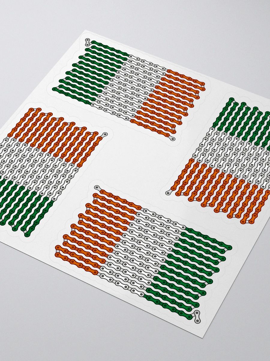 Ireland Bike Chain Flag Sticker 4 Pack product image (3)