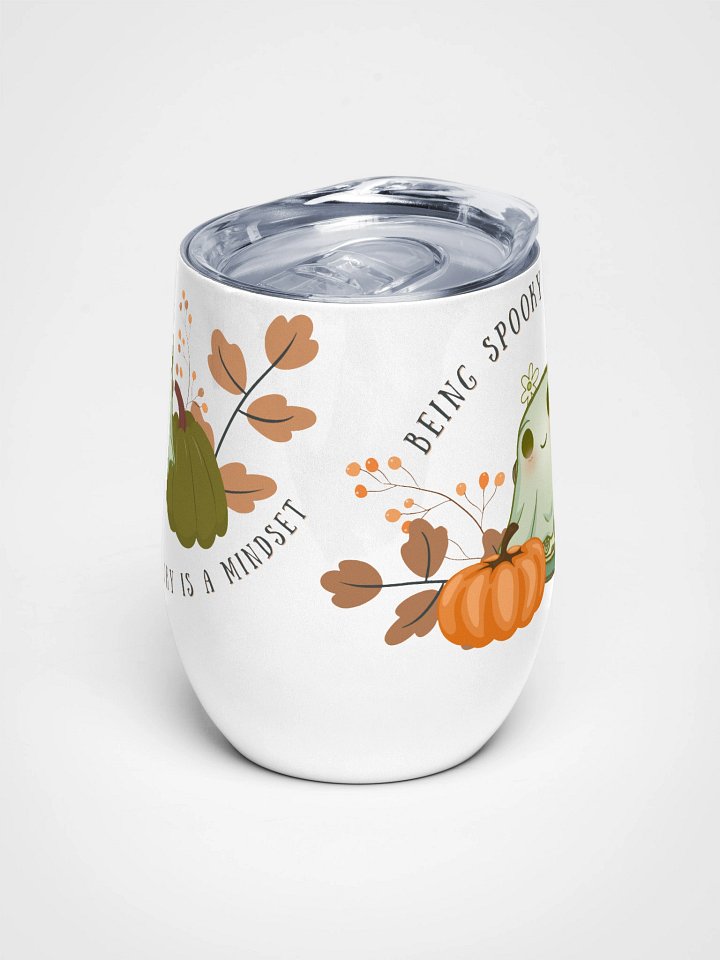 Bring Spooky Is a Mindset Wine Tumbler product image (1)