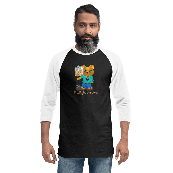 IV coffee - Raglan 1/4 length sleeve product image (12)