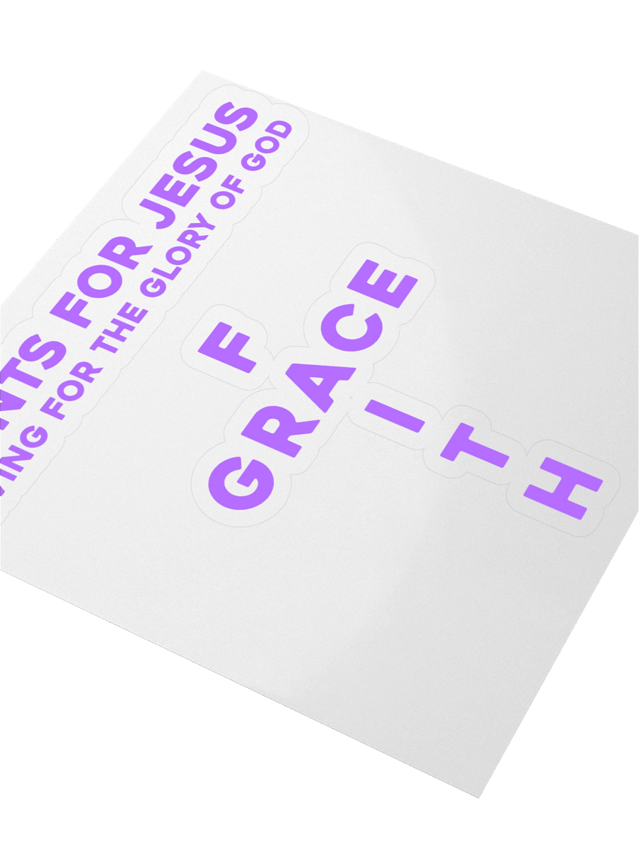 Saints For Jesus | By Grace Through Faith Cross Stickers Set product image (3)