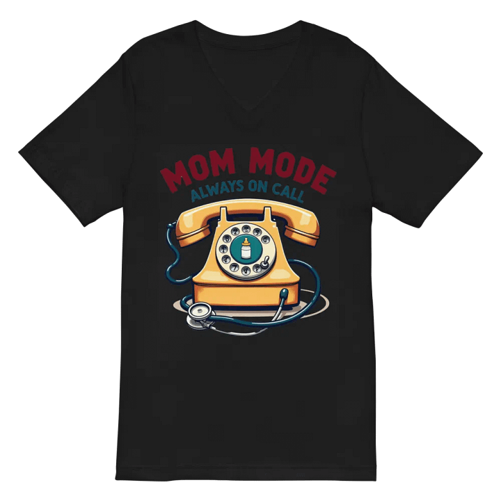 Mom Mode On Call Vintage v-neck Tee product image (3)