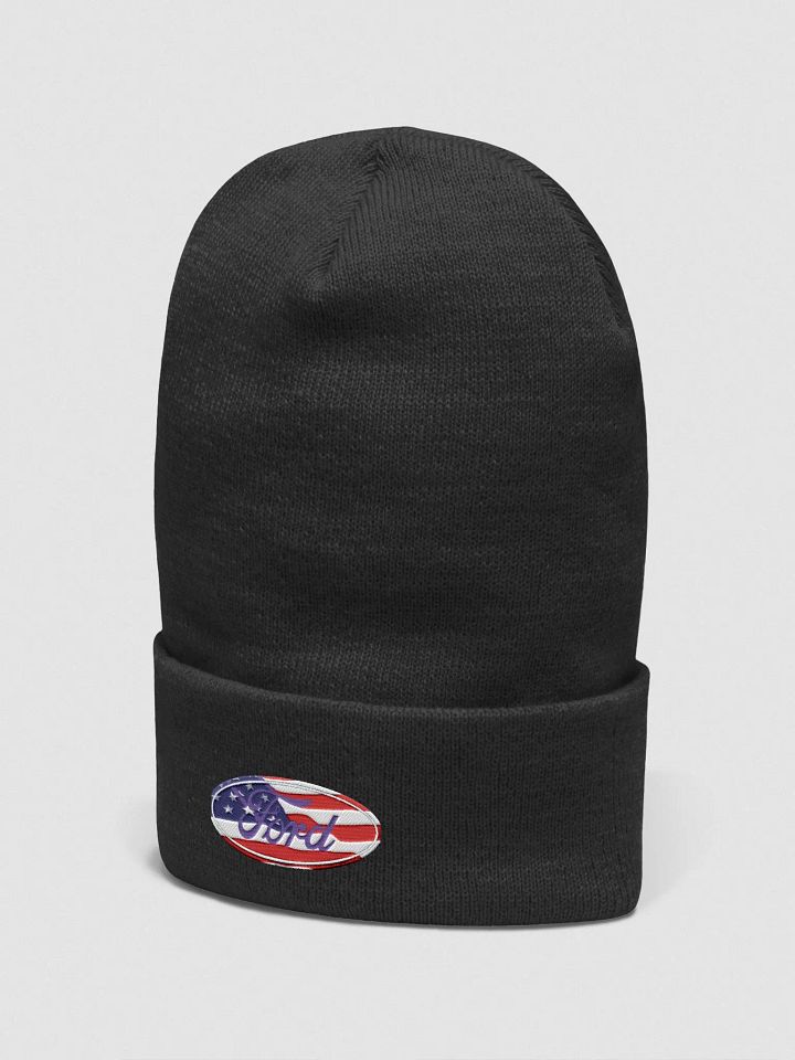 Patriotic Ford Logo Embroidered Beanie product image (7)