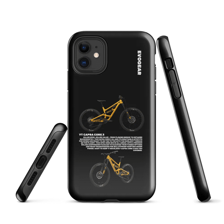 Black YT Capra Core 3 iPhone Case product image (1)