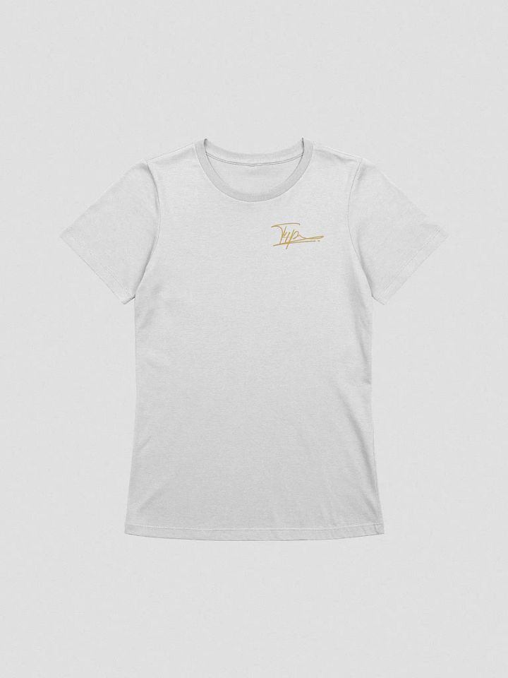 T4P T-shirt White/Goldenrod (Bella+Canvas Women's Supersoft Relaxed-fit) product image (1)