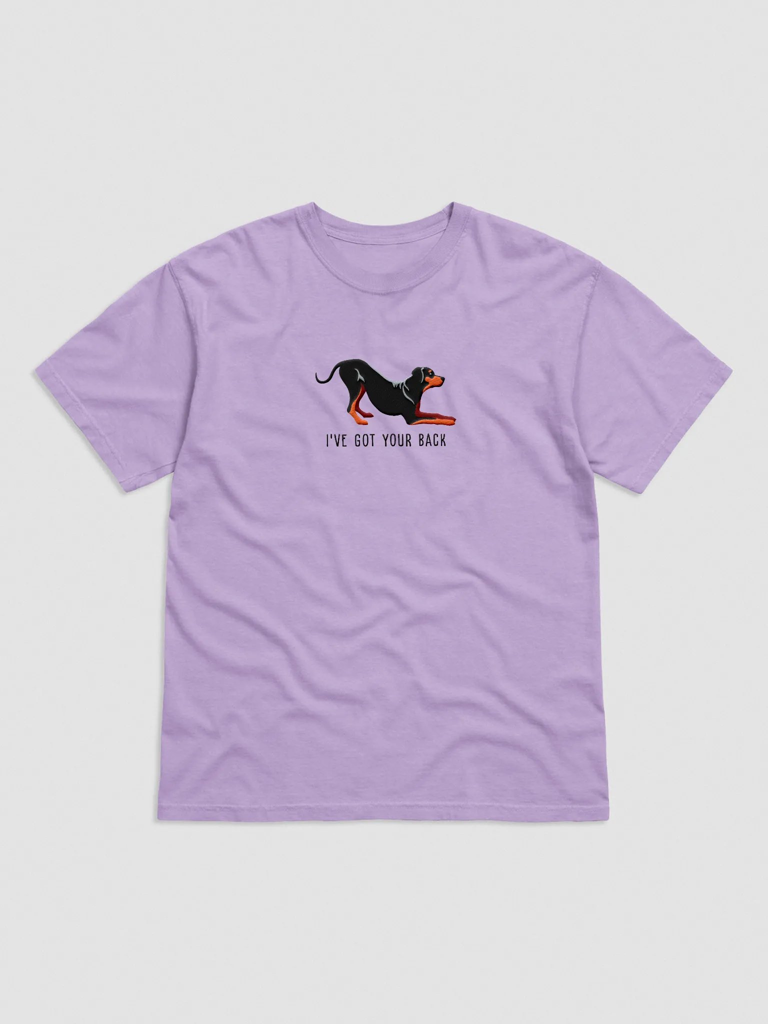 I've Got Your Back T-Shirt(Embroidered) of a Rhodesian Ridgeback(Black & Tan) product image (4)
