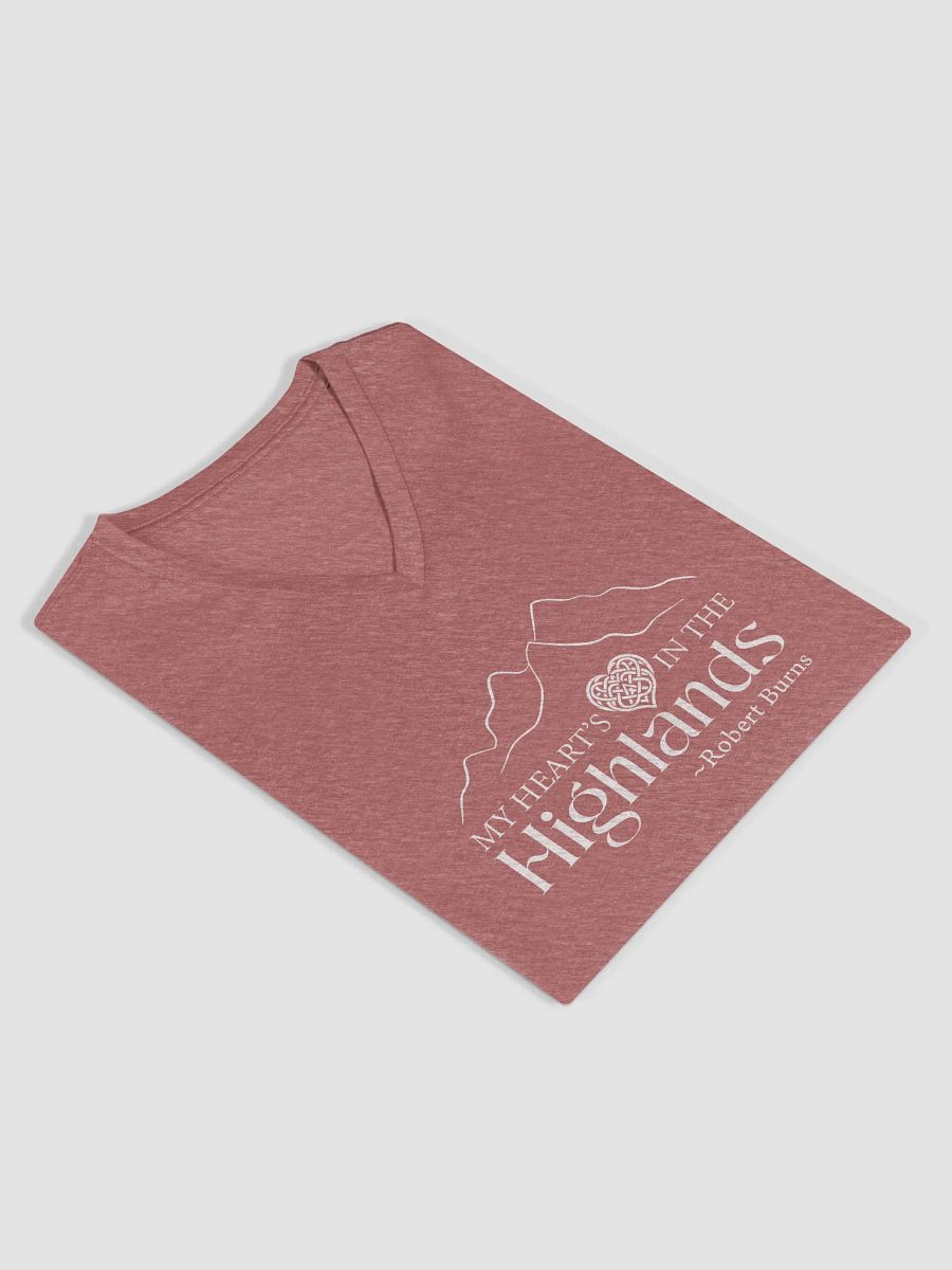 My Heart's in the Highlands Women's Relaxed Fit V-Neck Tee product image (4)