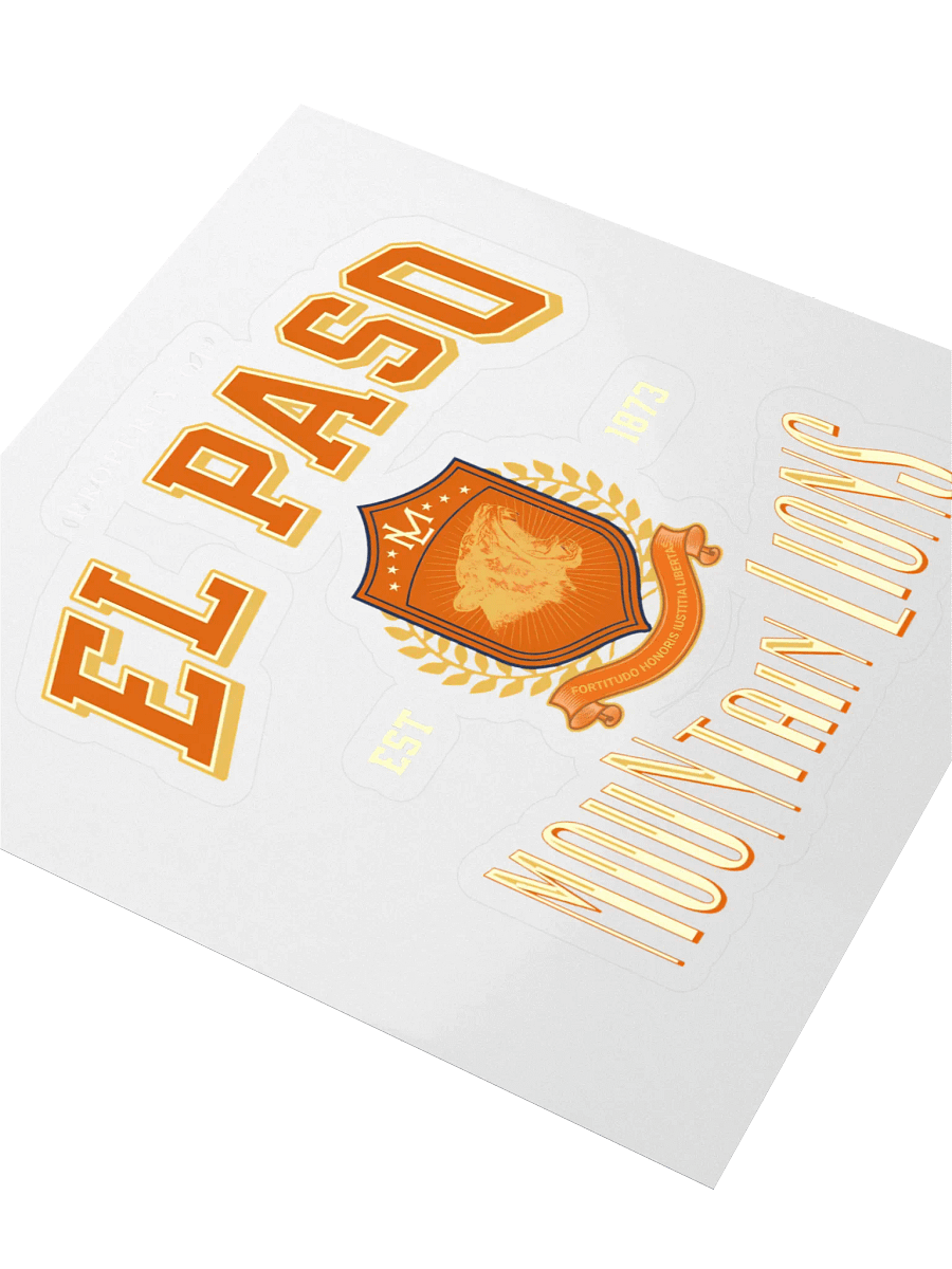 El Paso Mountain Lions Kiss Cut Sticker product image (3)