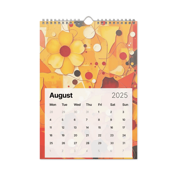 ART ABSTRACT WALL CALENDAR 2025 product image (2)