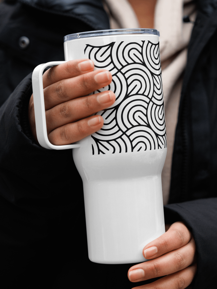 Monochrome Maze 25oz Travel Mug product image (5)