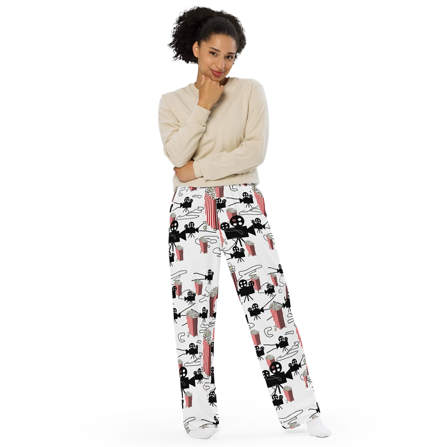 Movie Reels and Popcorn Wideleg Pants product image (5)