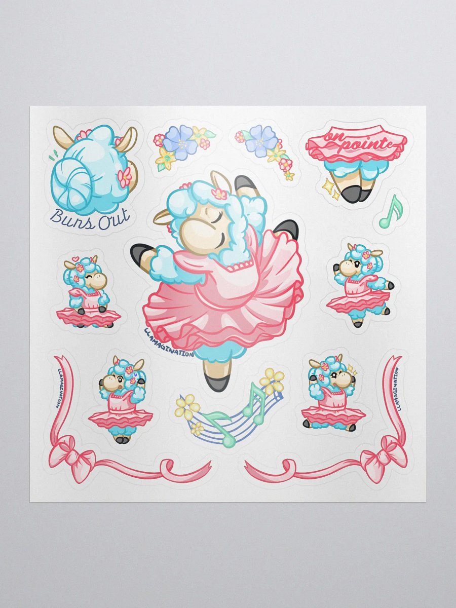 Llama Ballet Sticker Set product image (1)