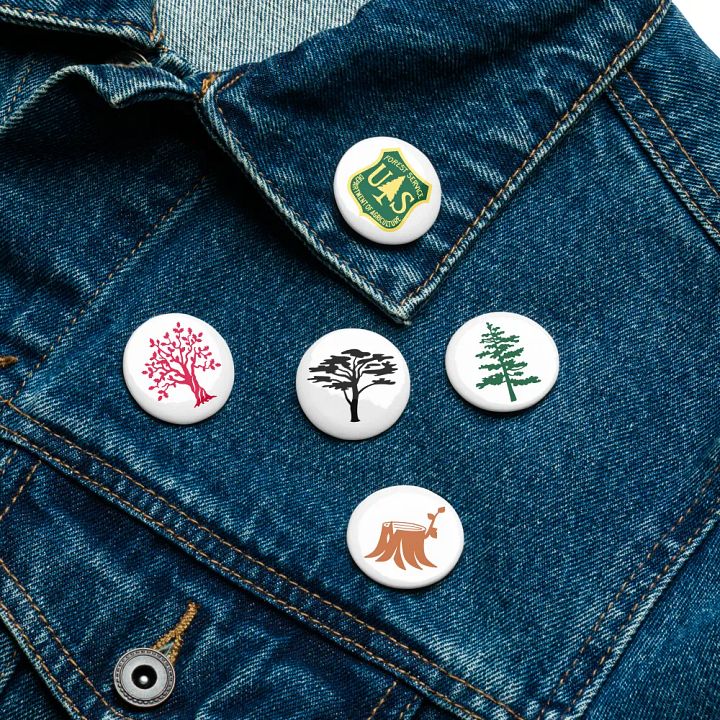 "Forest Service" Emblem Pin Buttons Set product image (1)