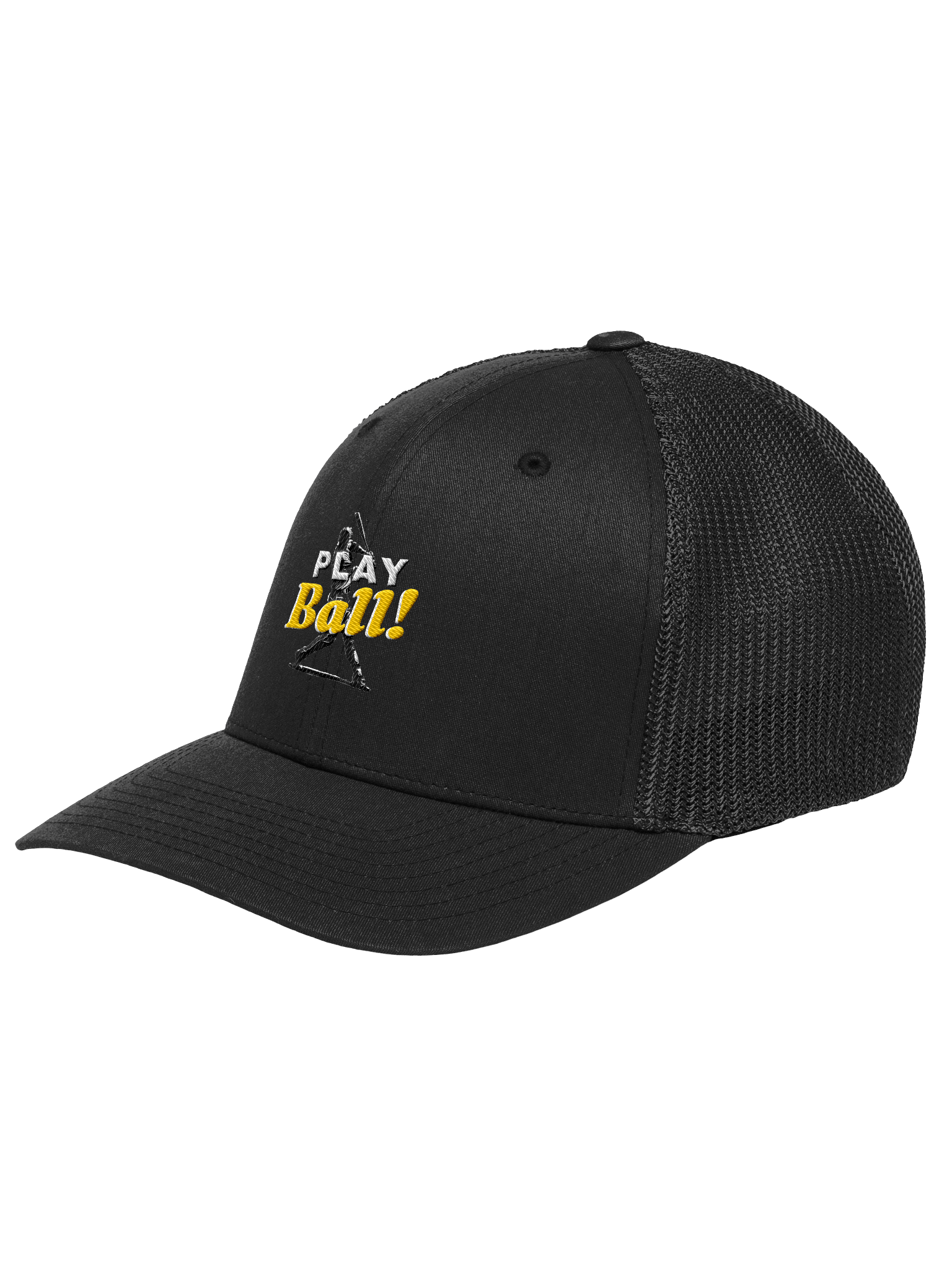 Play Ball! Flexfit Mesh Trucker Hat – Unisex Embroidered Cap product image (6)