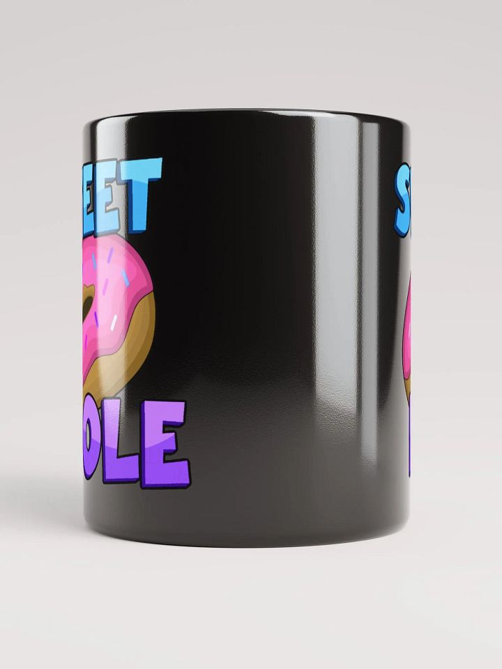 SWEET HOLE GLOSSY BLACK MUG product image (3)