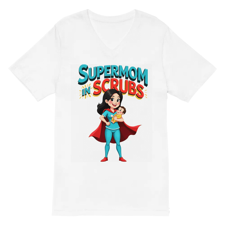 Supermom in Scrubs V-Neck Tee product image (6)
