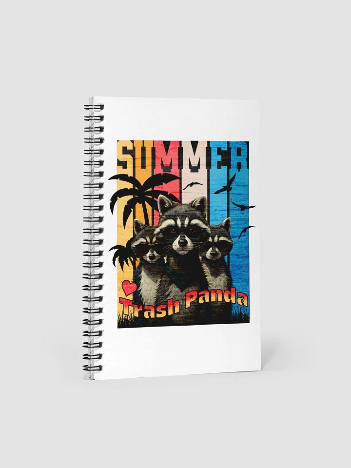 Summer Trash Panda Spiral Notebook product image (1)