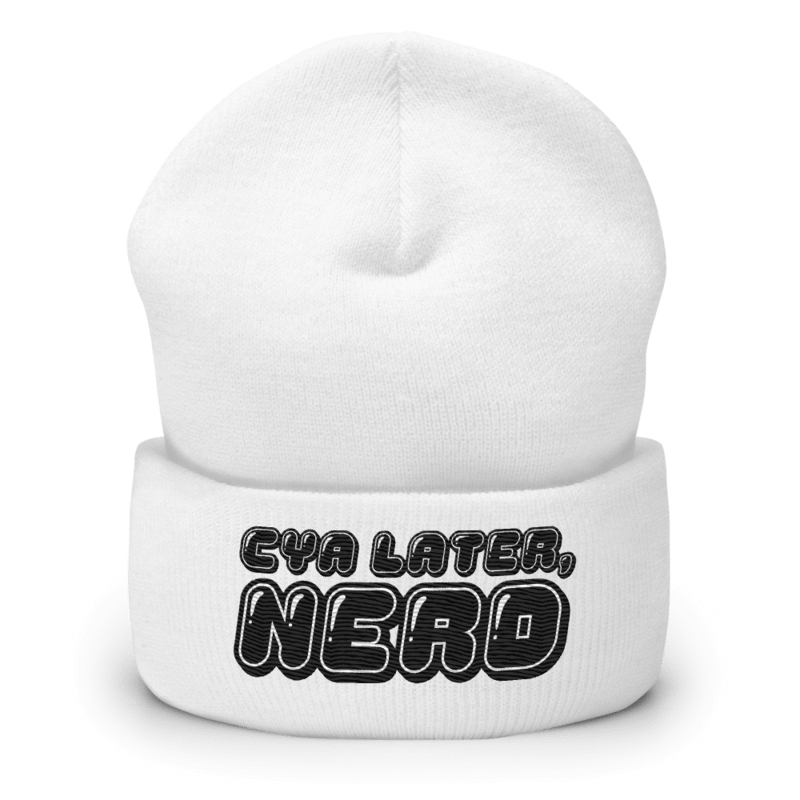 ItsGreedyy Cya Later, Nerd Cuffed Beanie product image (1)