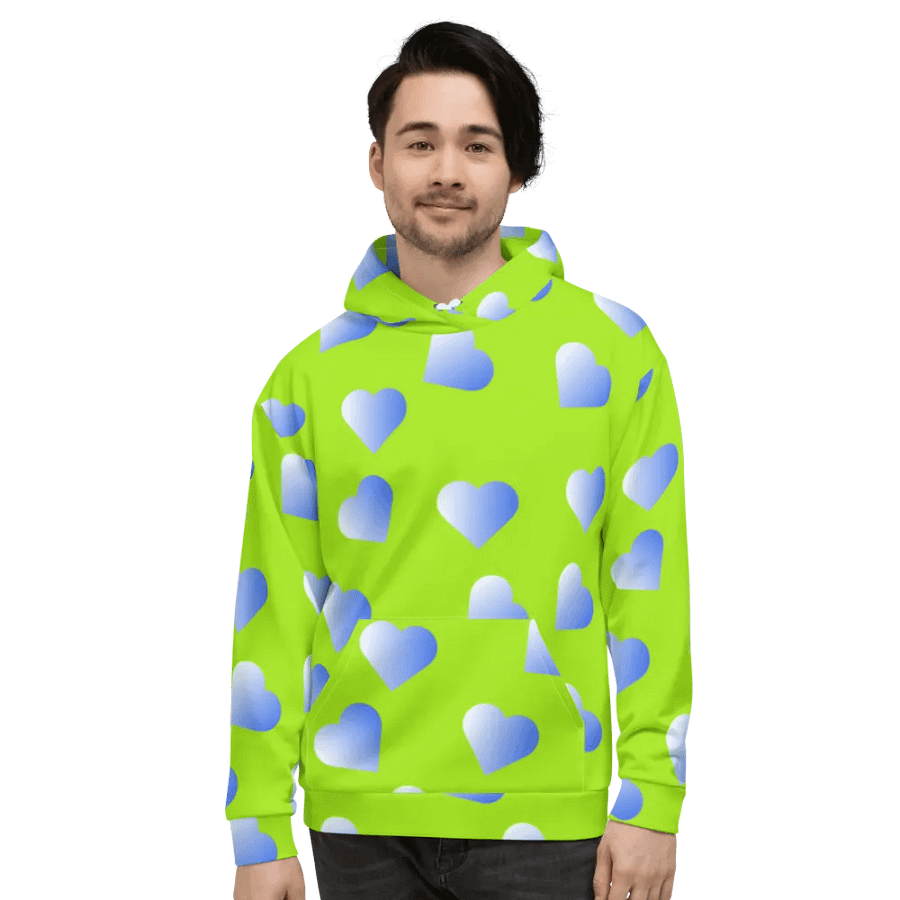 Love Pattern 2 Unisex All Over Print Pull On Hoodie product image (7)