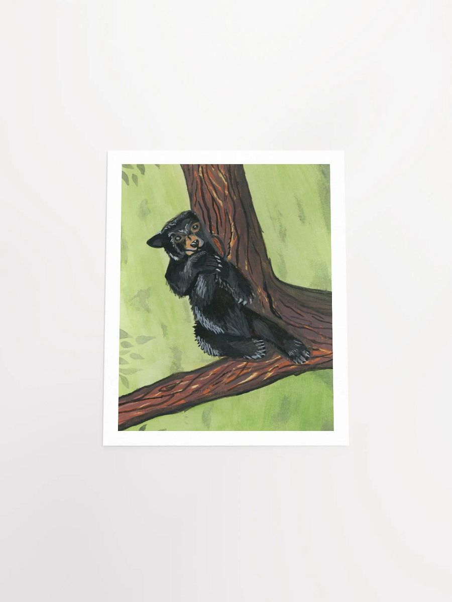 Black Bear in a Tree - Gouache Painting Print (PRINT ONLY) product image (5)