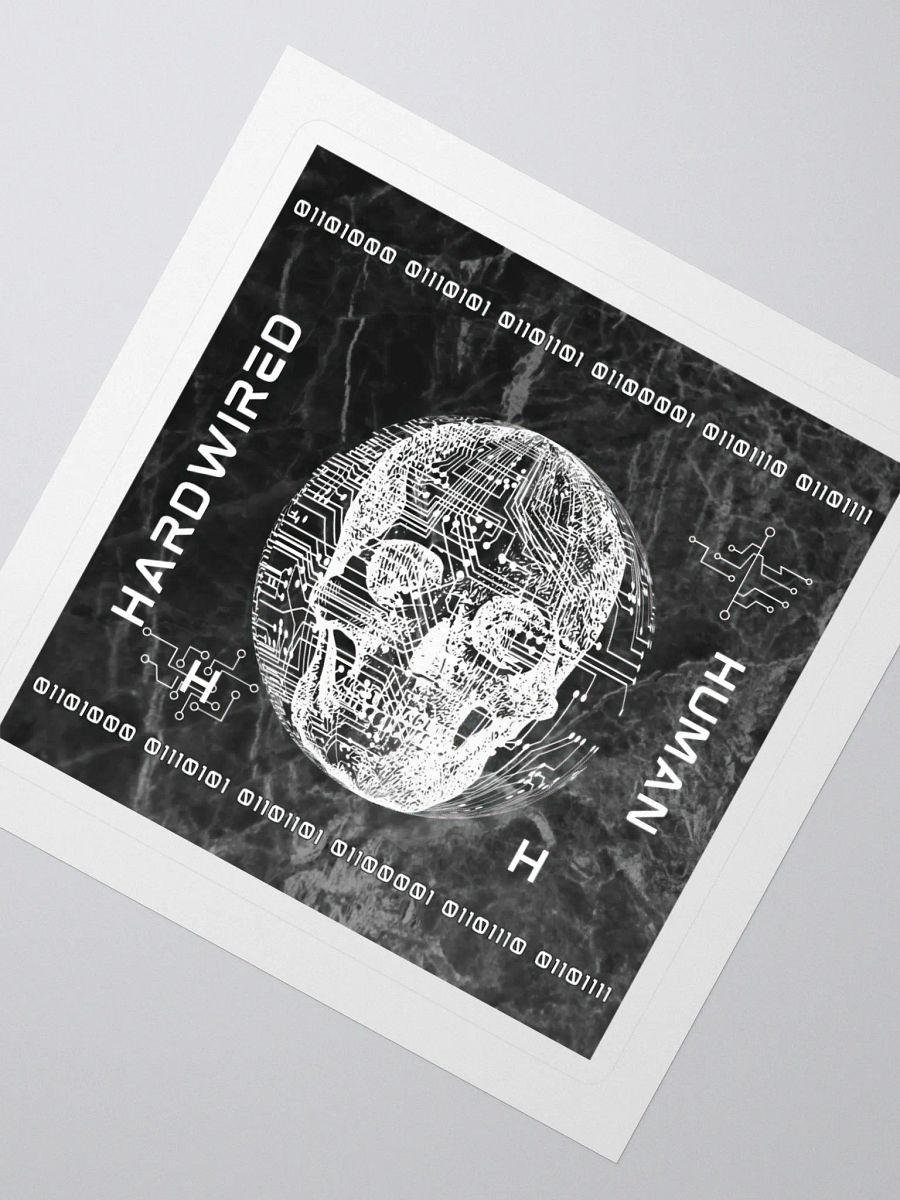 HARDWIRED HUMAN Cut Stickers product image (2)