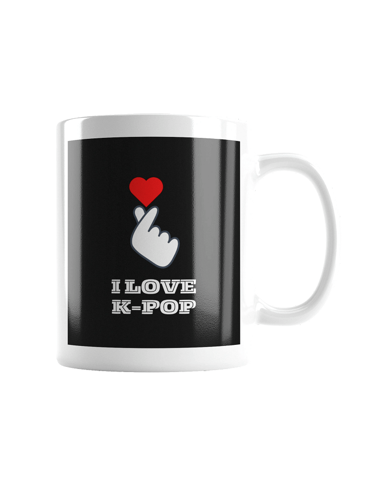 K-POP South Korean finger heart symbol mug product image (2)