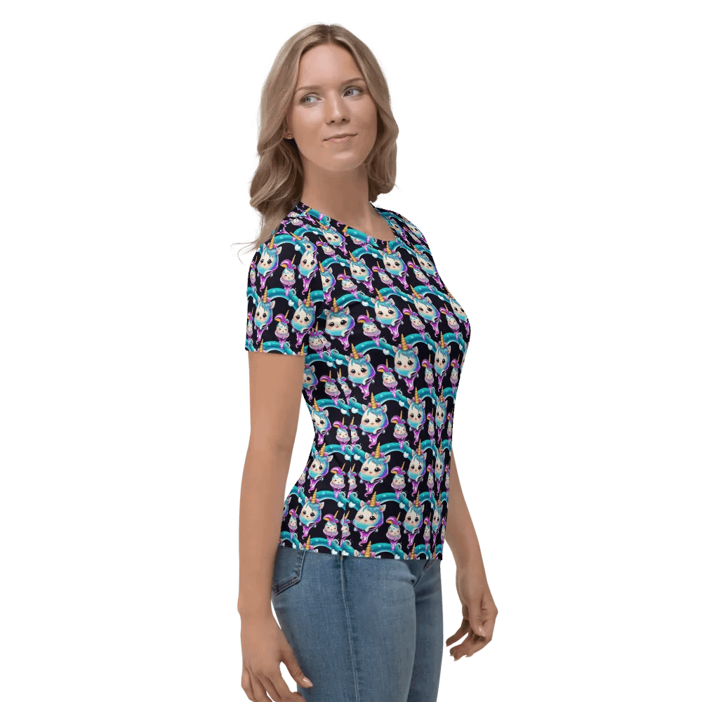Kawaii Unicorn All Over Print T-shirt product image (5)