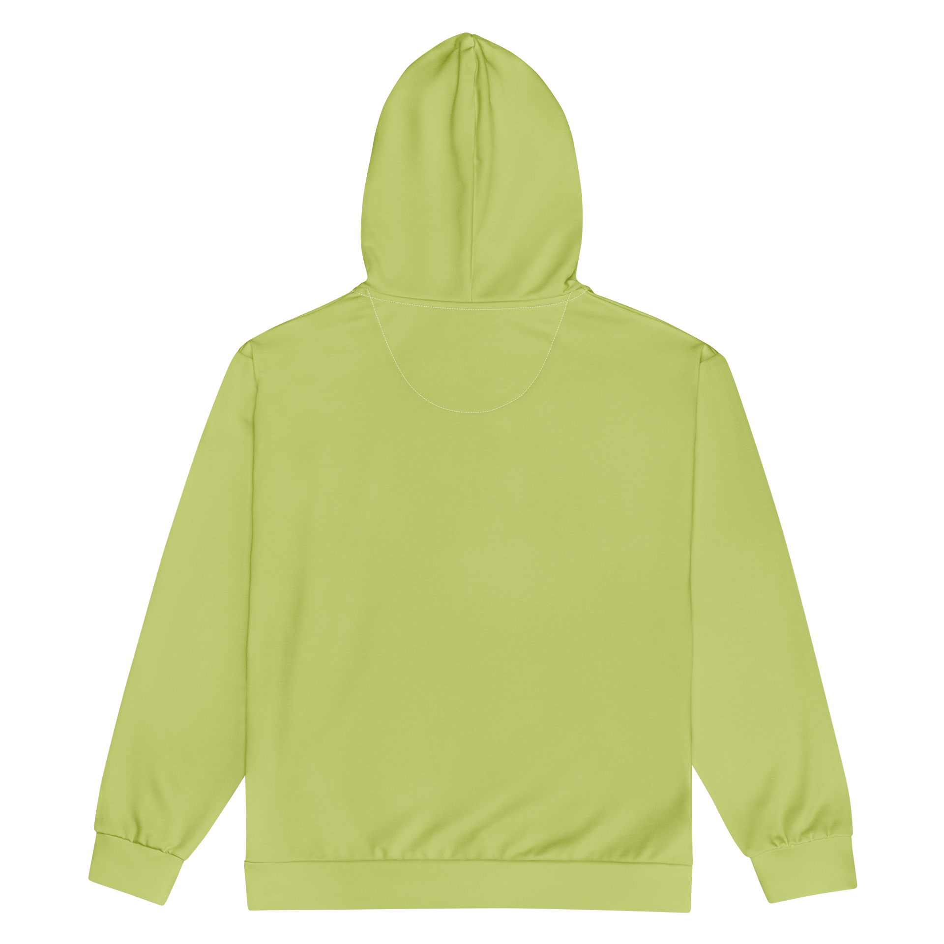 Split Pea Soup Green Solid Color Eco Friendly Unisex Zip Hoodie product image (2)