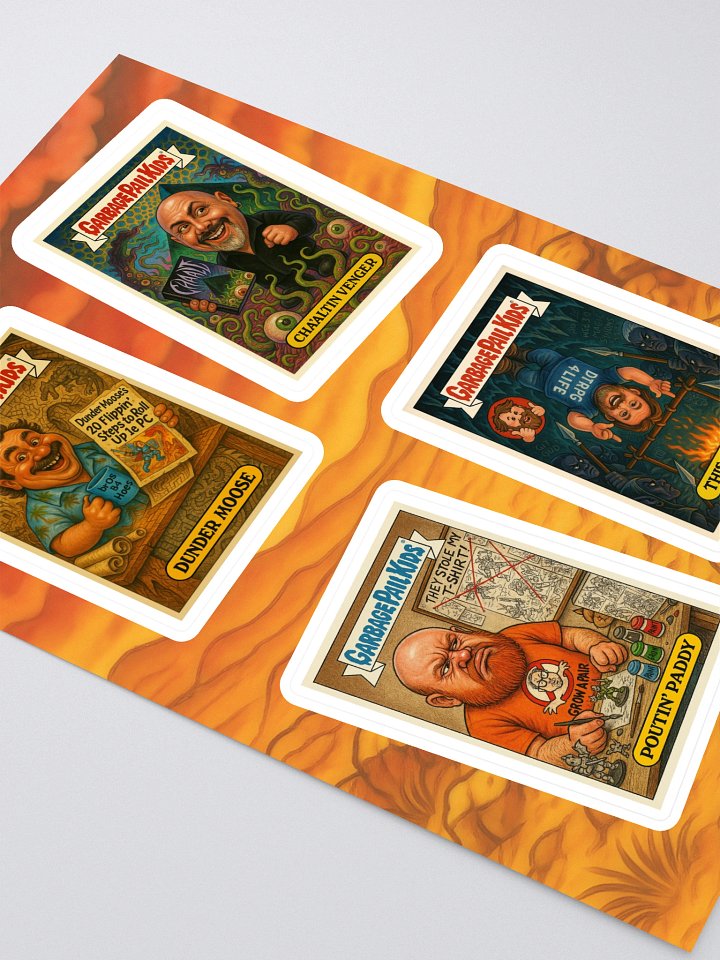 GPK Parody Sticker Sheet [TTRPG Twitter Edition] Sheet 1 product image (2)