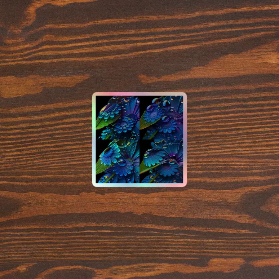 Kawaiikitten Exclusive Premium Dew Drop Holographic Sticker product image (5)
