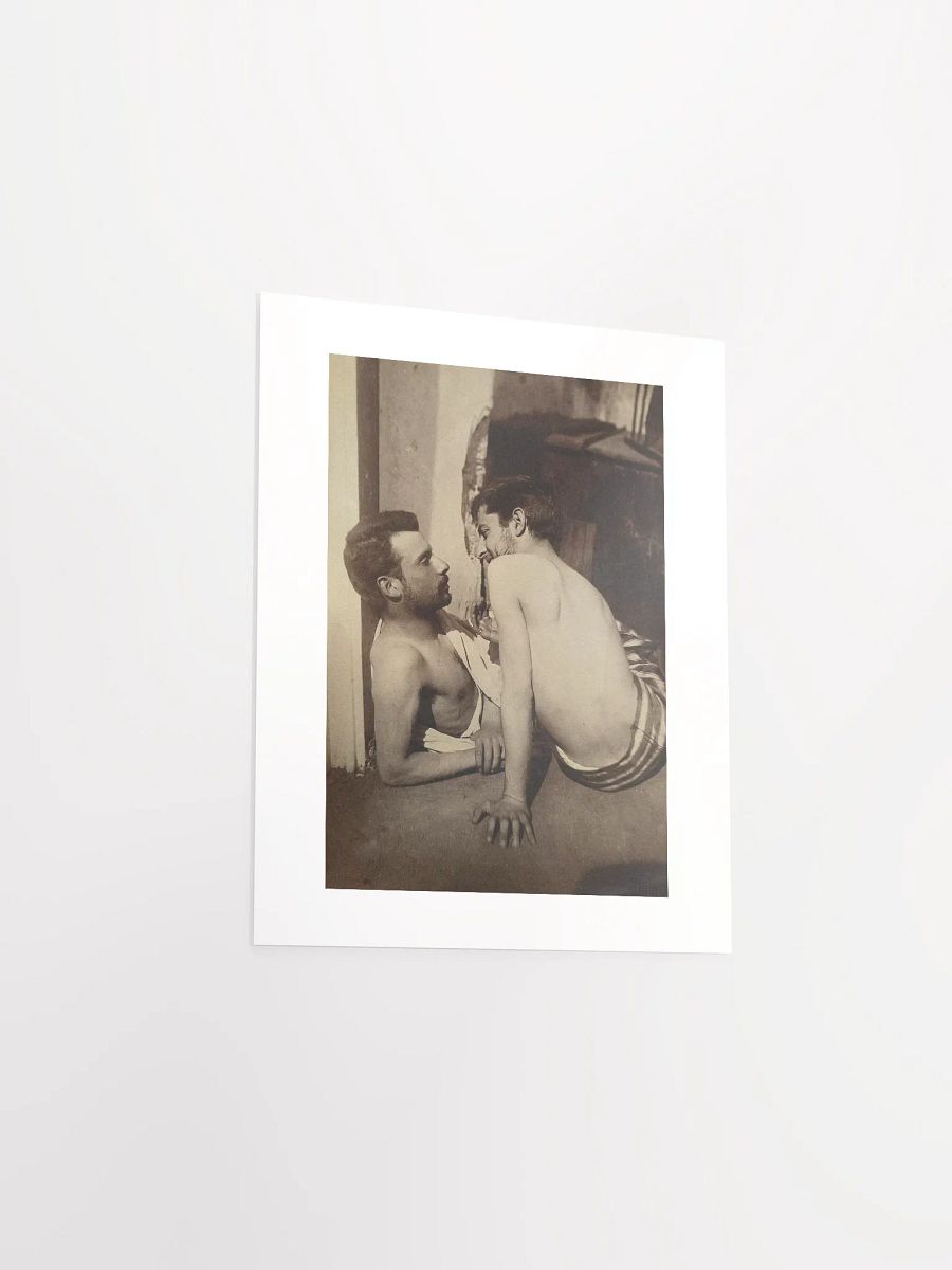 Two Young Men In Conversation by Wilhelm von Gloeden (c. 1900) - Print product image (4)