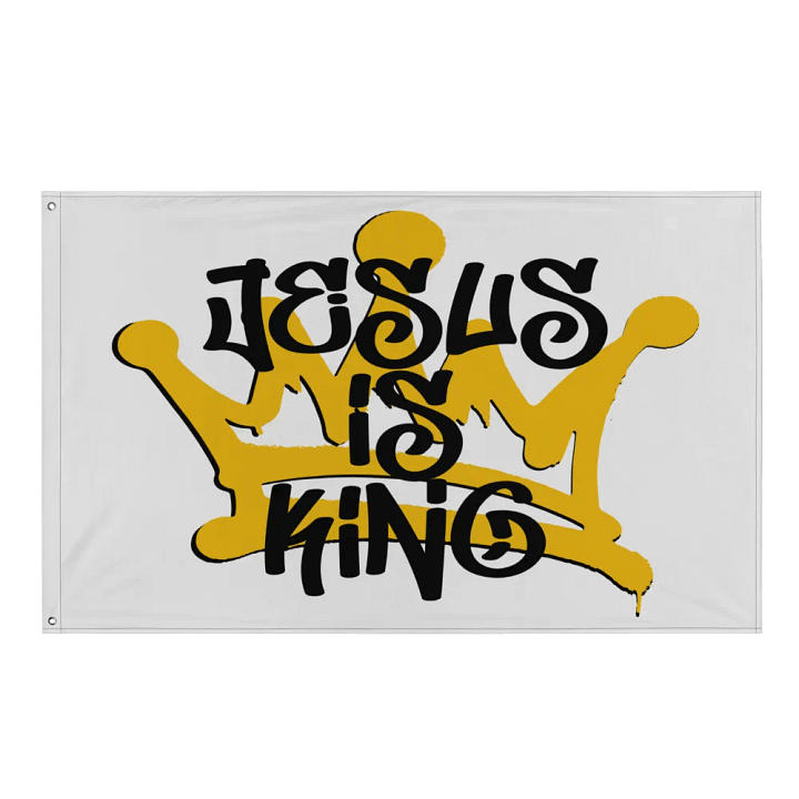 JESUS IS KING Flag product image (1)